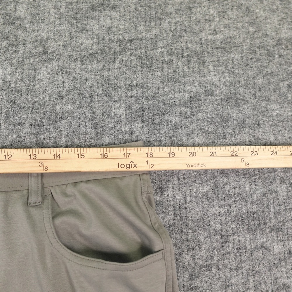 Linksoul Bandon Knit Chino Pants 36 Regular Gray 100% Cotton Soft Golf Casual - Picture 13 of 16